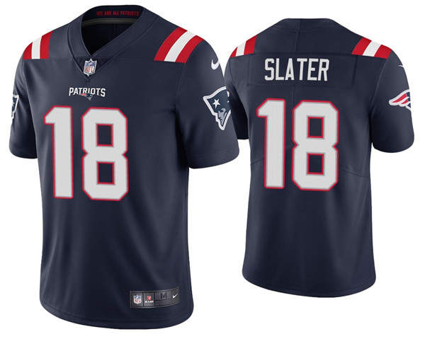 New England Patriots #18 Matthew Slater 2020 Navy Vapor Untouchable Limited Stitched Jersey - Zenithce