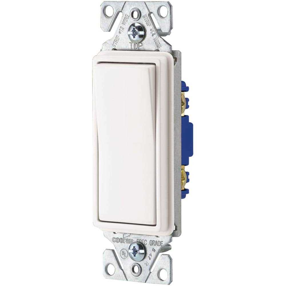 Eaton 15-Amp Single-Pole Rocker Light Switch - Zenithce