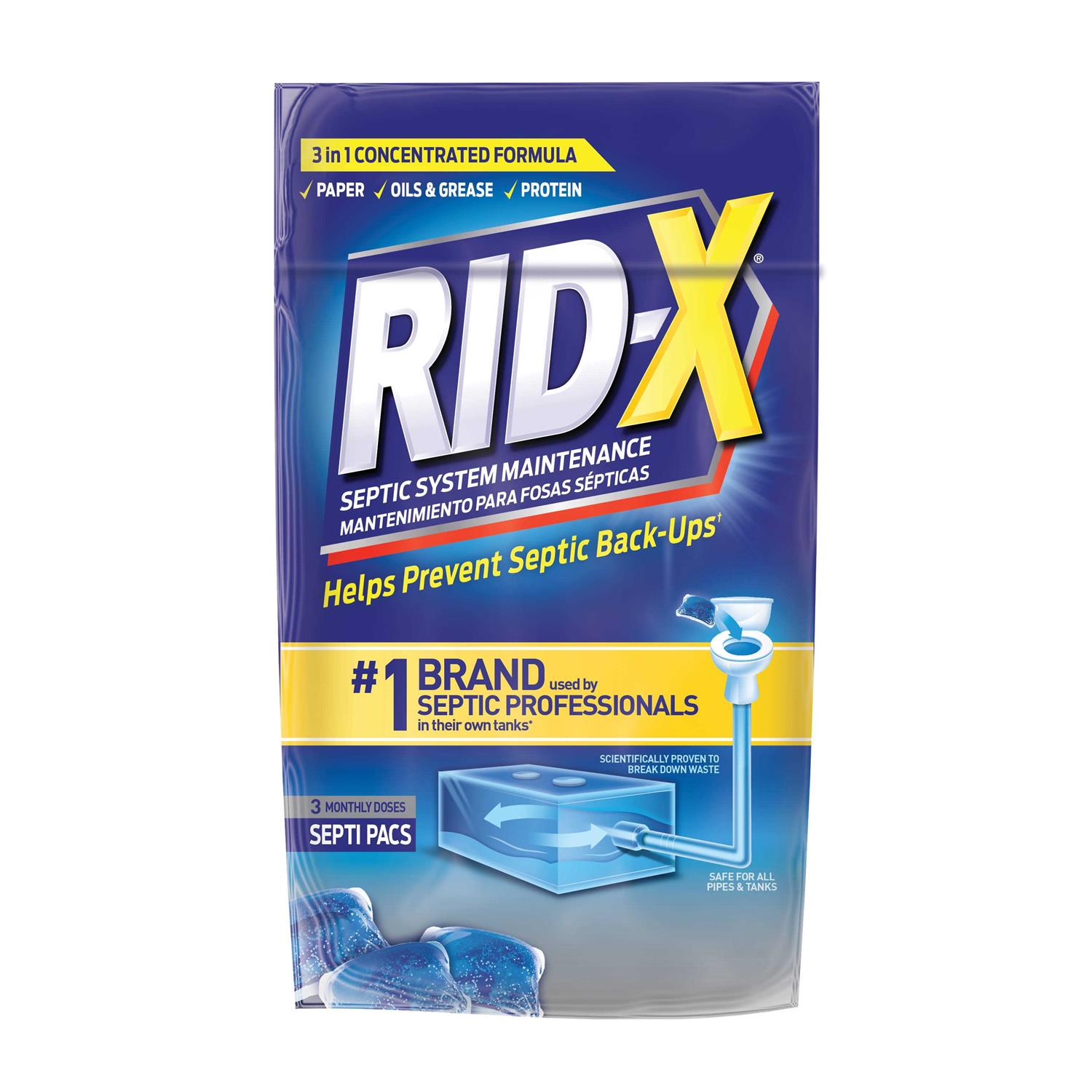 Rid-X Professional Powder Septic System Treatment 39.3 oz - Zenithce