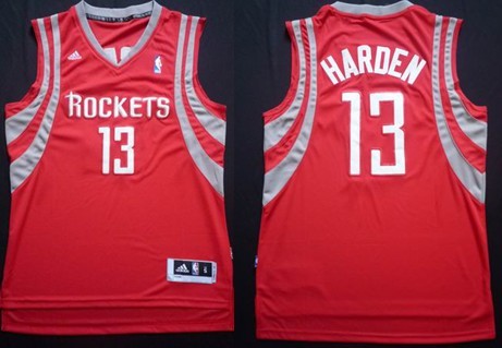 Houston Rockets #13 James Harden Revolution 30 Swingman Red Jersey - Zenithce