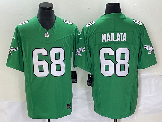 Philadelphia Eagles #68 Jordan Mailata Green 2023 F.U.S.E. Vapor Untouchable Stitched Jersey - Zenithce