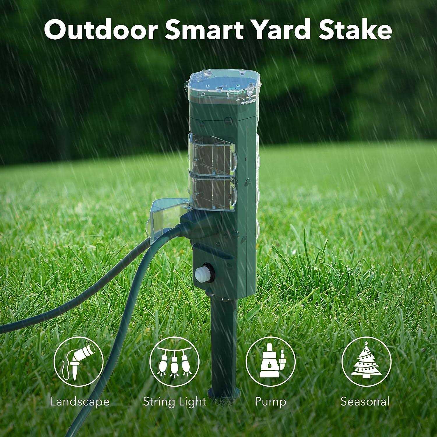 Outdoor Smart Plug Etekcity Outdoor WiFi Outlet with 2 - Zenithce