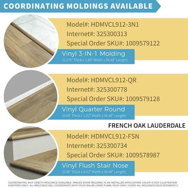 Malibu Wide Plank French Oak 20 MIL 7.2 in. x 60 in. Click Lock Waterproof Luxury Vinyl Plank Flooring - Zenithce