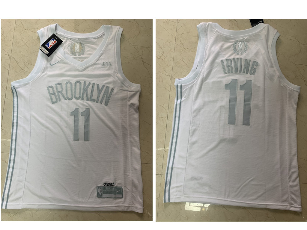 Brooklyn Nets #11 Kyrie Irving White 2020 MVP Swingman Stitched Jersey - Zenithce