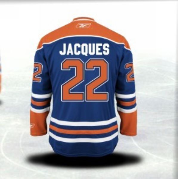 Oilers #22 Jean-Francois Stitched Light Blue CCM Throwback Jersey - Zenithce