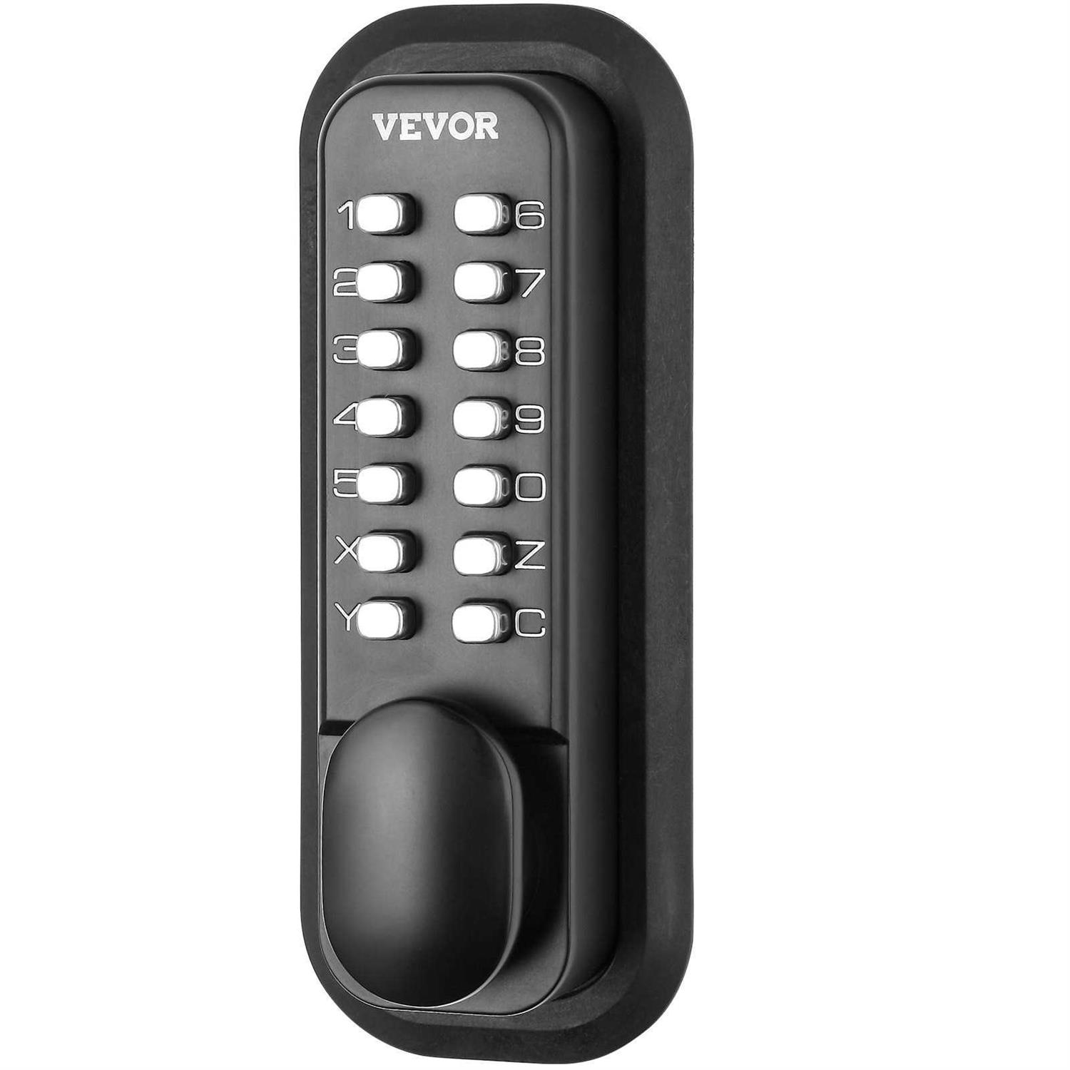 VEVOR Mechanical Keyless Entry Door Lock 14 Digit Keypad Water-proof Zinc Alloy - Zenithce