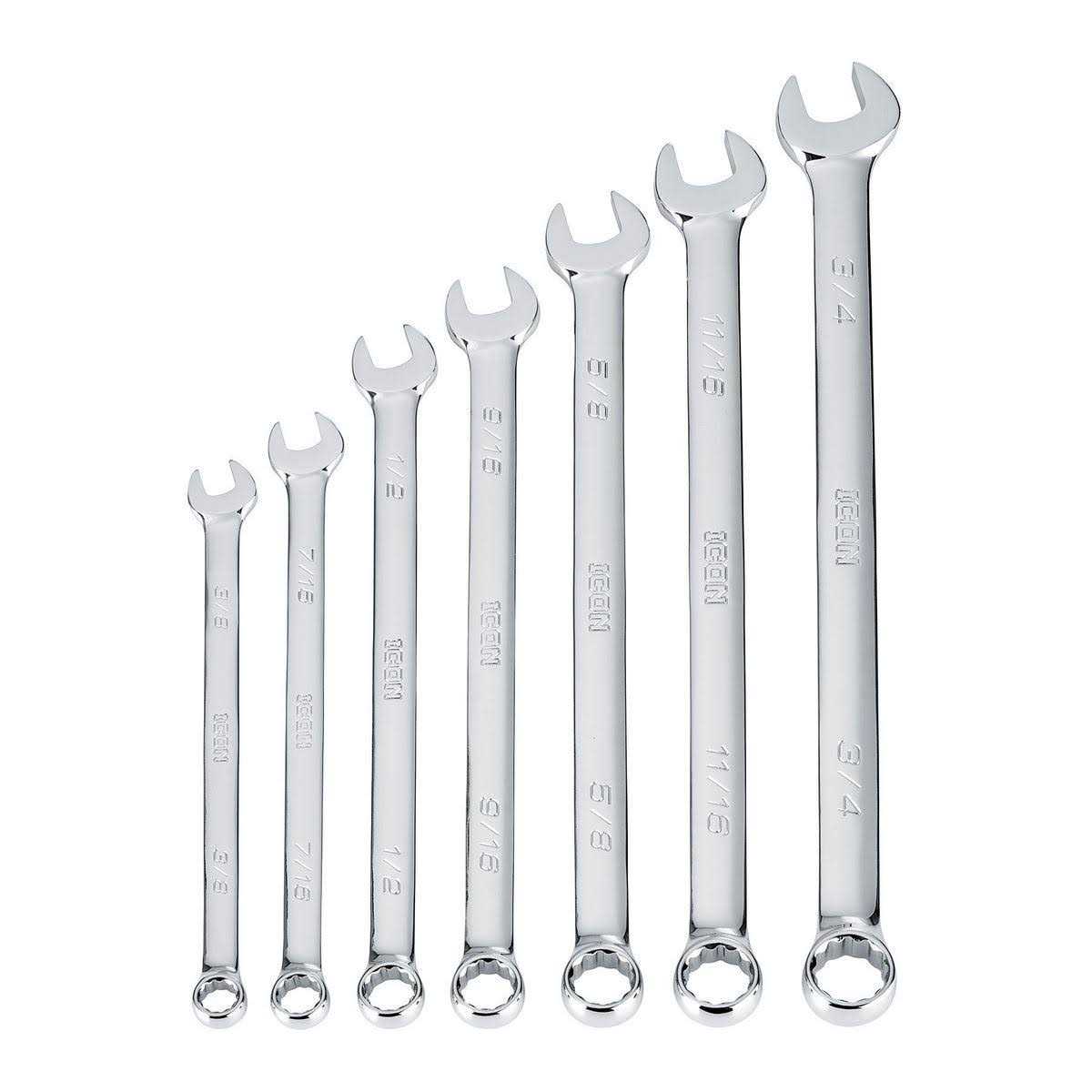Icon Professional Long Metric Combination Wrench Set - Zenithce