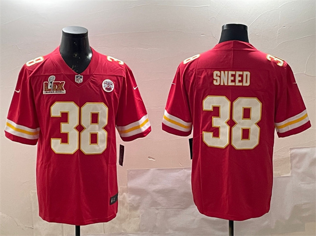 Kansas City Chiefs #38 L'Jarius Sneed Red 2025 Super Bowl LIX Patch Vapor Untouchable Limited Stitched Jersey - Zenithce