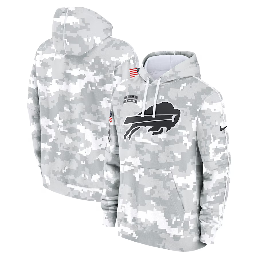 Buffalo Bills 2024 Arctic Camo Salute To Service Club Fleece Pullover Hoodie - Zenithce