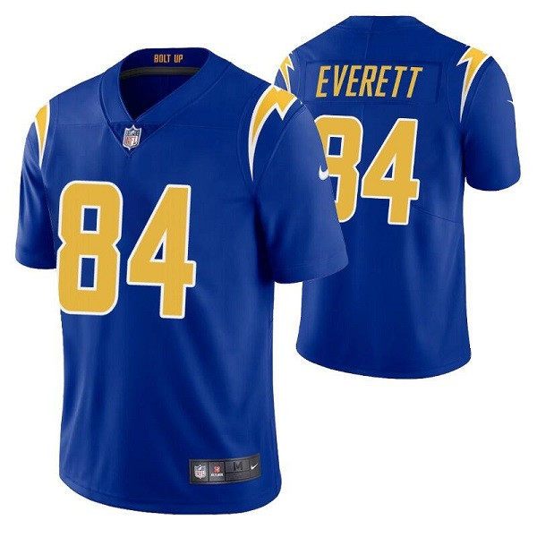 Los Angeles Chargers #84 Gerald Everett Royal Vapor Untouchable Limited Stitched Jersey - Zenithce