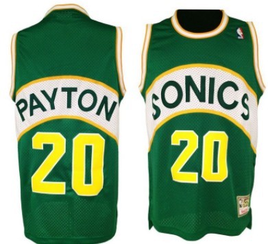 Seattle Supersonics #20 Gary Payton 1994-95 Green Swingman Throwback Jersey - Zenithce