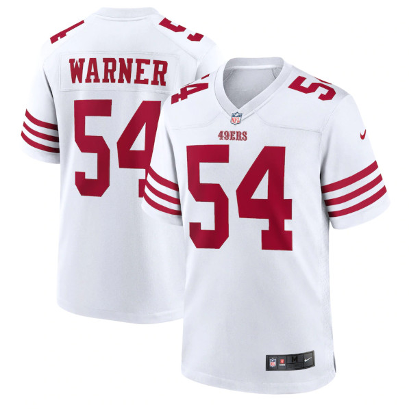 San Francisco 49ers #54 Fred Warner 2022 New White Stitched Game Jersey - Zenithce