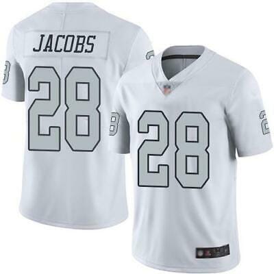 Raiders #28 Josh Jacobs White Vapor Limited Stitched Jersey - Zenithce