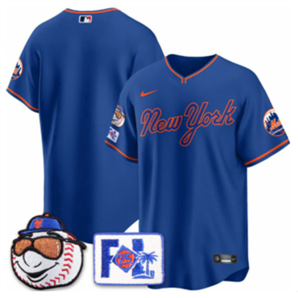 New York Mets Blank Royal 2025 Spring Training Stitched Jersey - Zenithce
