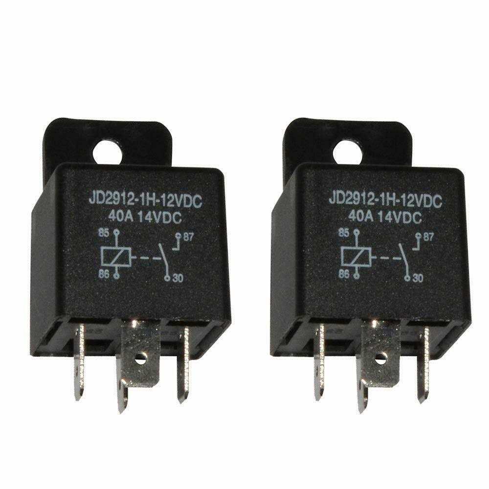 Ehdis 2 Pack Car Relay 12V 80 APM 5 Pin Changeover Relay with Socket Holder for Truck - Zenithce