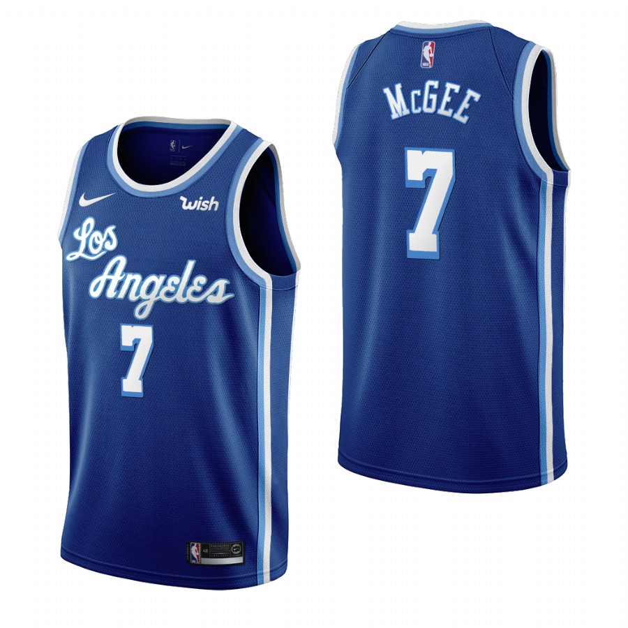 Los Angeles Lakers #7 Javale Mcgee Blue 2019-20 Classic Edition Stitched Jersey - Zenithce