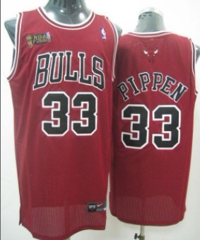 Chicago Bulls #33 Scottie Pippen Red Swingman Jersey - Zenithce