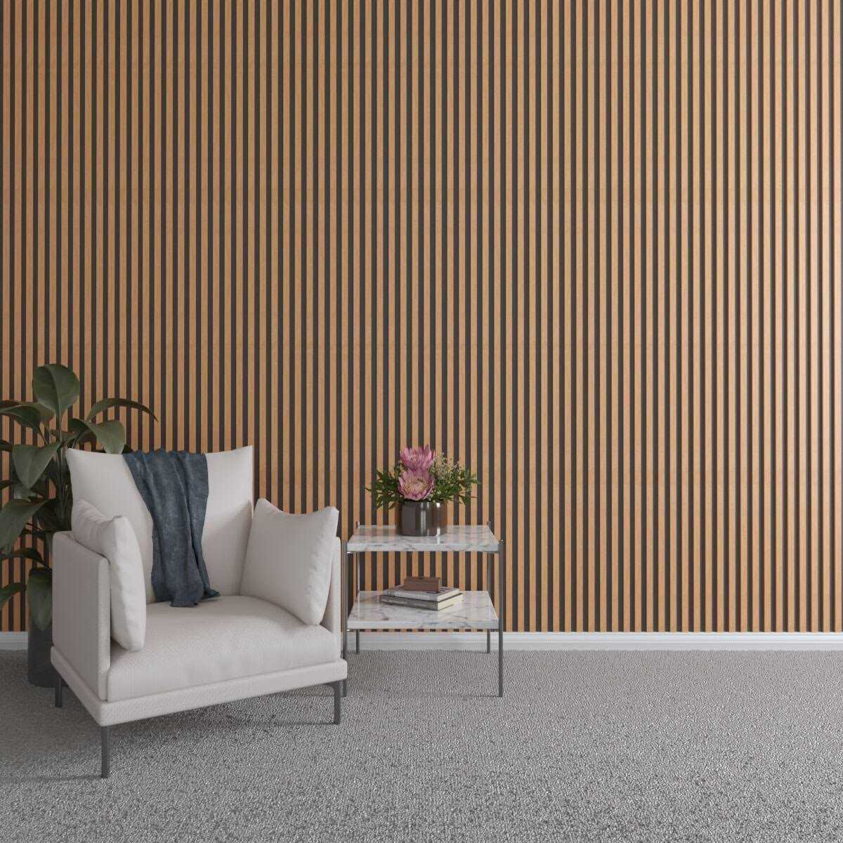 Ekena Millwork Adjustable Wood Slat Wall Panel Kit Slats - Zenithce