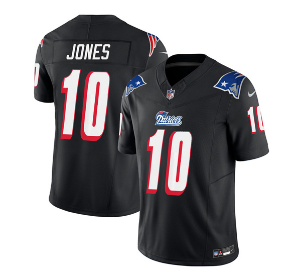 New England Patriots #10 Mac Jones Black 2023 F.U.S.E. Vapor Limited Stitched Jersey - Zenithce