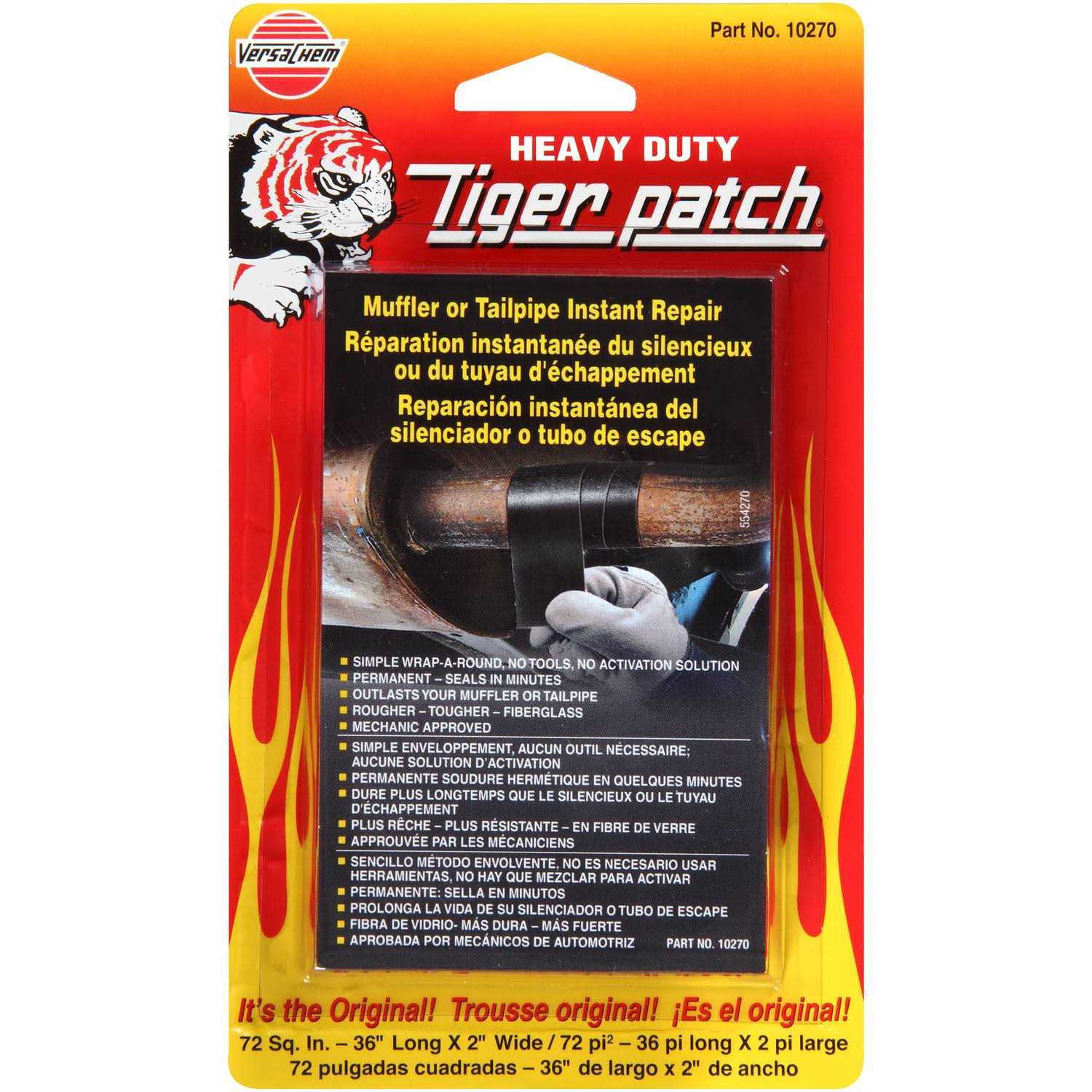 Versachem Tiger Patch Muffler & Tailpipe Wrap - Zenithce