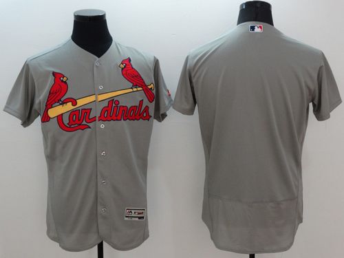 Cardinals Blank Grey Flexbase Authentic Collection Stitched Jersey - Zenithce