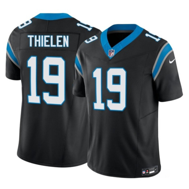 Carolina Panthers #19 Adam Thielen Black 2023 F.U.S.E. Vapor Untouchable Stitched Jersey - Zenithce
