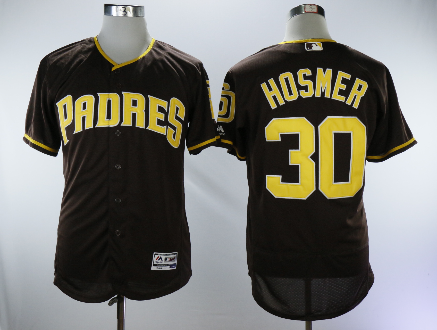 San Diego Padres #30 Eric Hosmer Brown Alternate Flexbase Stitched Jersey - Zenithce
