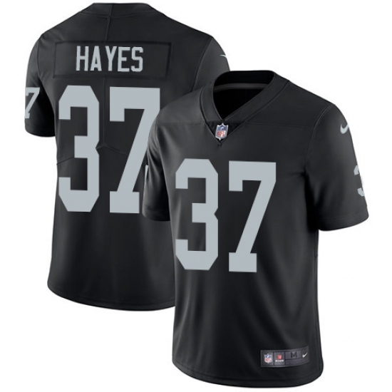 Las Vegas Raiders #37 Lester Hayes Black Vapor Limited Stitched Jersey - Zenithce