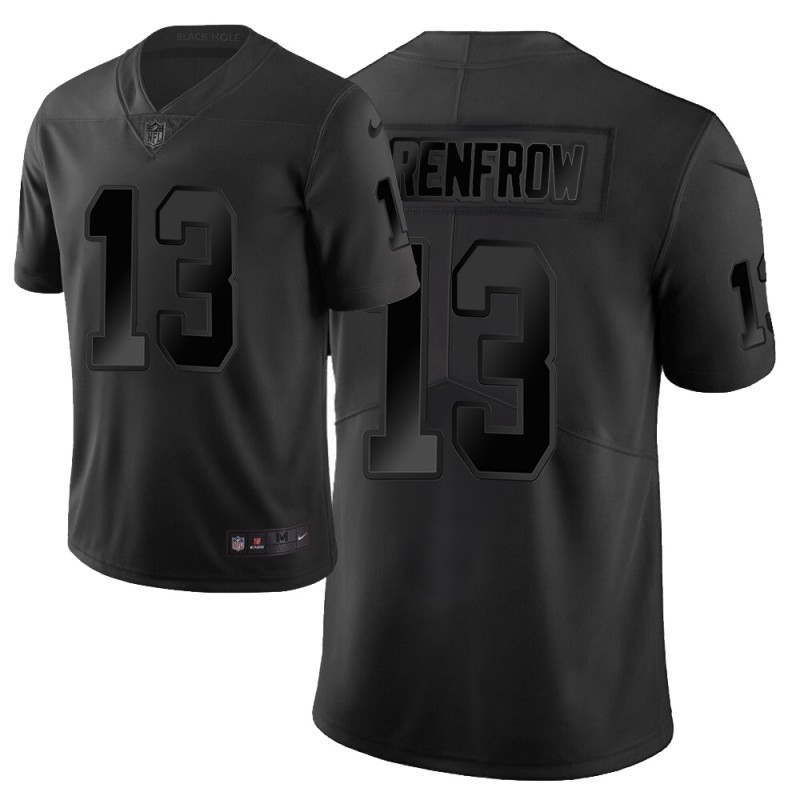 Raiders #13 Hunter Renfrow Black Vapor City Edition Limited Stitched Jersey - Zenithce