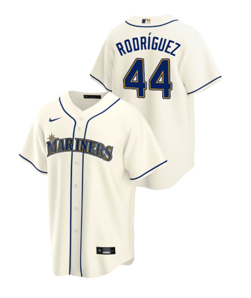 Seattle Mariners #44 Julio Rodriguez Cream Cool Base Stitched Jersey - Zenithce