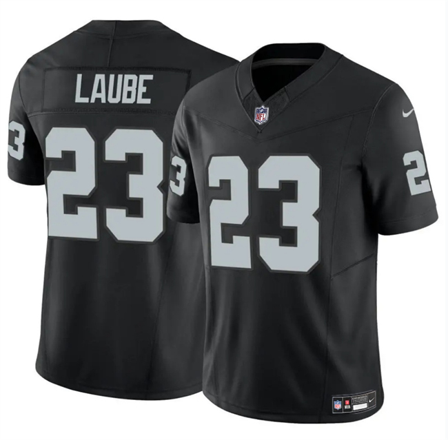 Las Vegas Raiders #23 Dylan Laube Black 2024 F.U.S.E. Vapor Stitched Jersey - Zenithce