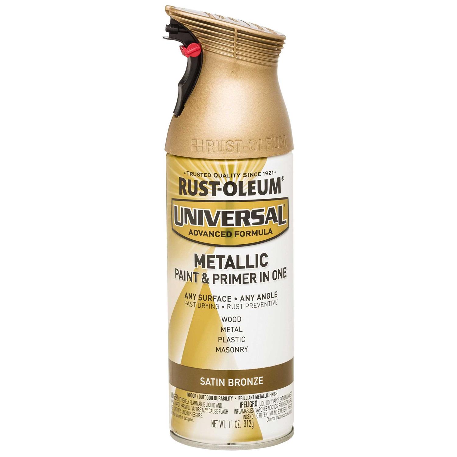Rust-Oleum Universal Metallic Antique Brass Spray Paint 11 oz - Zenithce