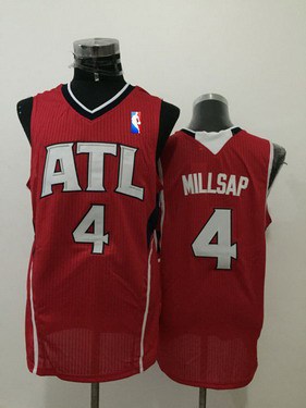 Atlanta Hawks #4 Paul Millsap Red Swingman Jersey - Zenithce