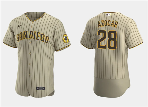 San Diego Padres #28 José Azocar Tan Flex Base Stitched Jersey - Zenithce