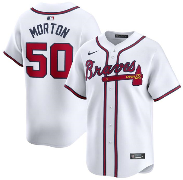 Atlanta Braves #50 Charlie Morton White 2024 Home Limited Stitched Jersey - Zenithce