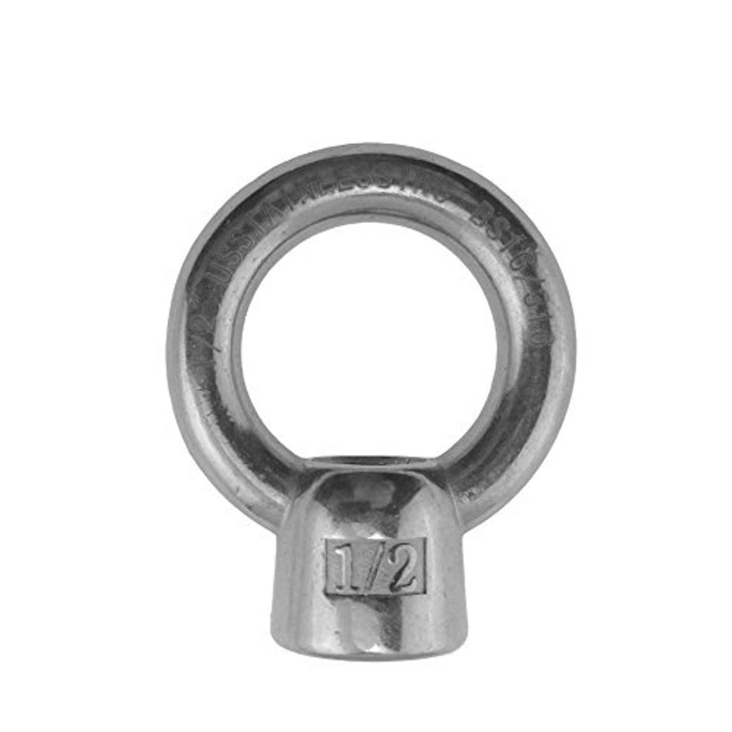 US Stainless Stainless Steel 316 Lifting Eye Nut UNC Marine Grade - Zenithce