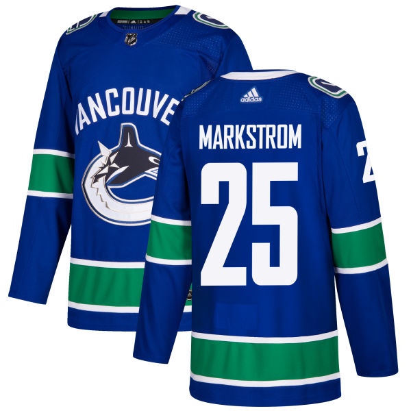 Vancouver Canucks #25 Jacob Markstrom Blue Stitched Adidas Jersey - Zenithce