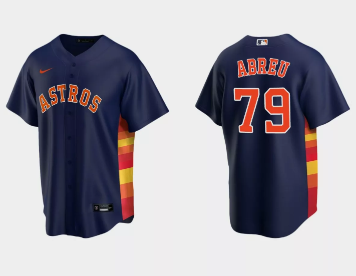 Houston Astros #79 José Abreu Navy Cool Base Stitched Jersey - Zenithce