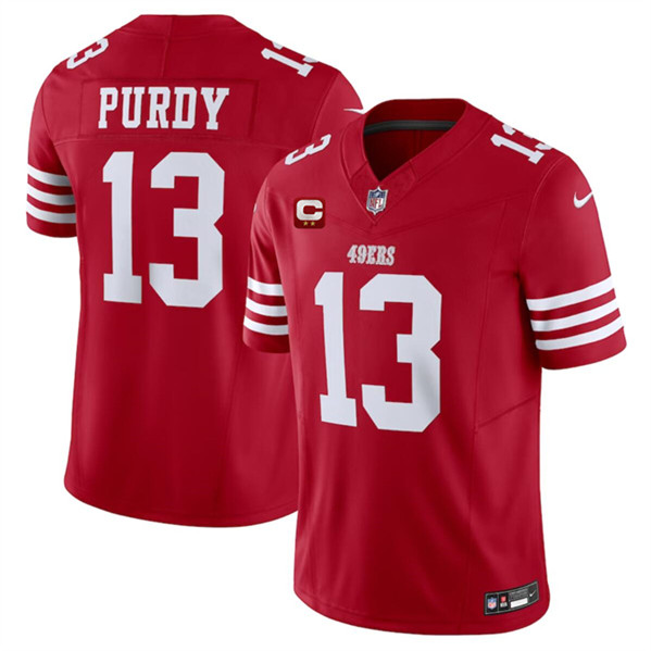 San Francisco 49ers #13 Brock Purdy Red 2024 F.U.S.E. With 2-Star C Patch Vapor Untouchable Limited Stitched Jersey - Zenithce