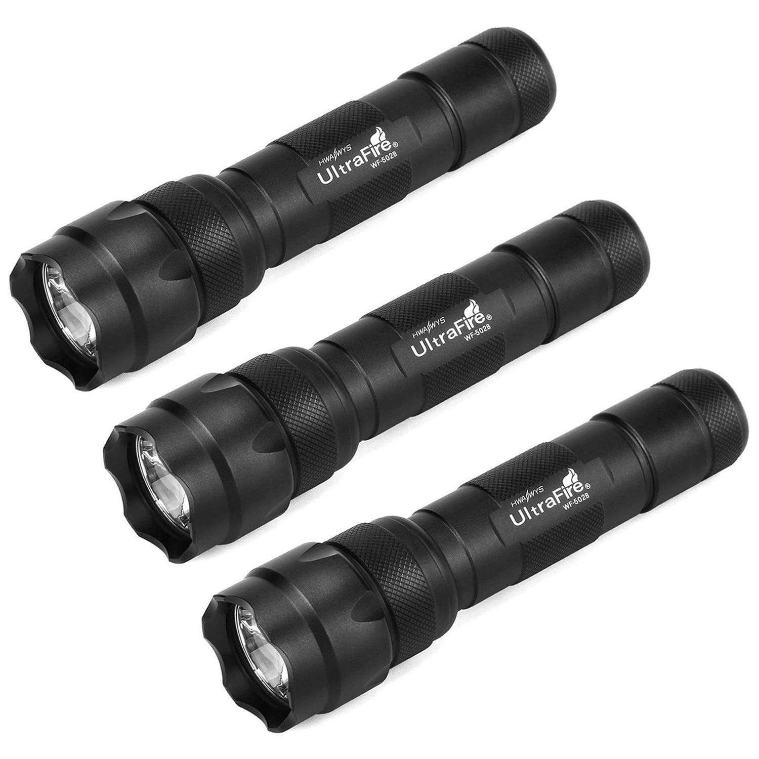 UltraFire WF-502B Single Mode Flashlight with Holster,1000 Mini Tactical LED Flashlight Duty Belt Holster - Zenithce