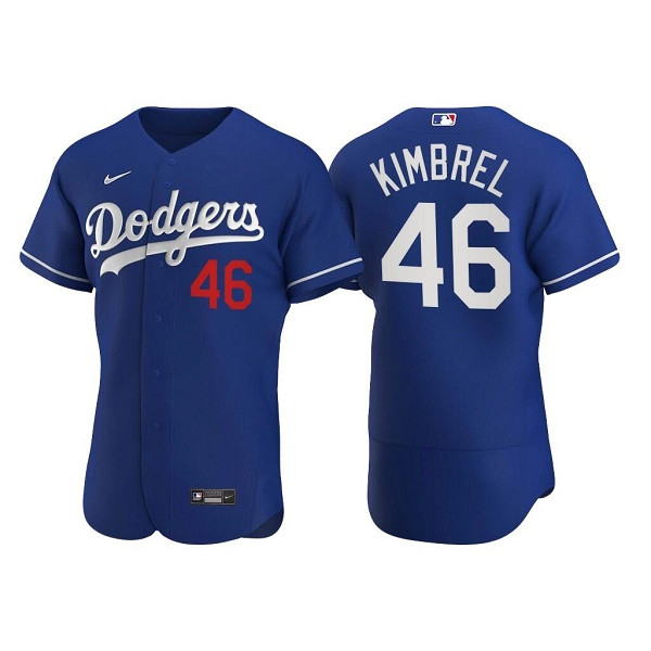 Los Angeles Dodgers #46 Craig Kimbrel Royal Flex Base Stitched Jersey - Zenithce