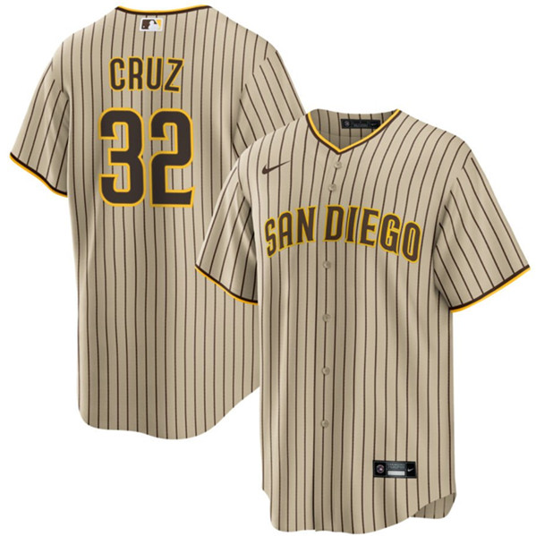 San Diego Padres #32 Nelson Cruz Tan Cool Base Stitched Jersey - Zenithce