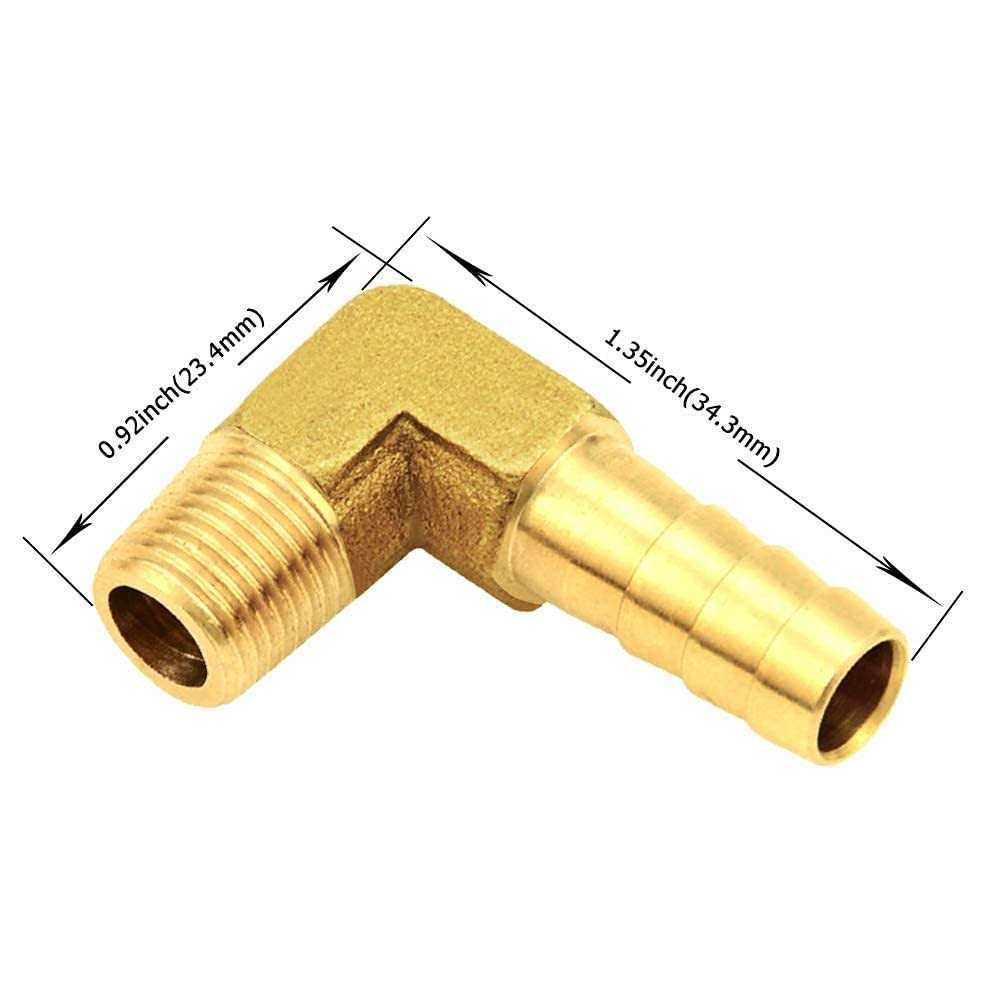 Joywayus Brass Pipe Fitting Barstock Street Tee T 3 Way NPT 1/4 Female × 1/4 Female × 1/4 Male Adapter - Zenithce