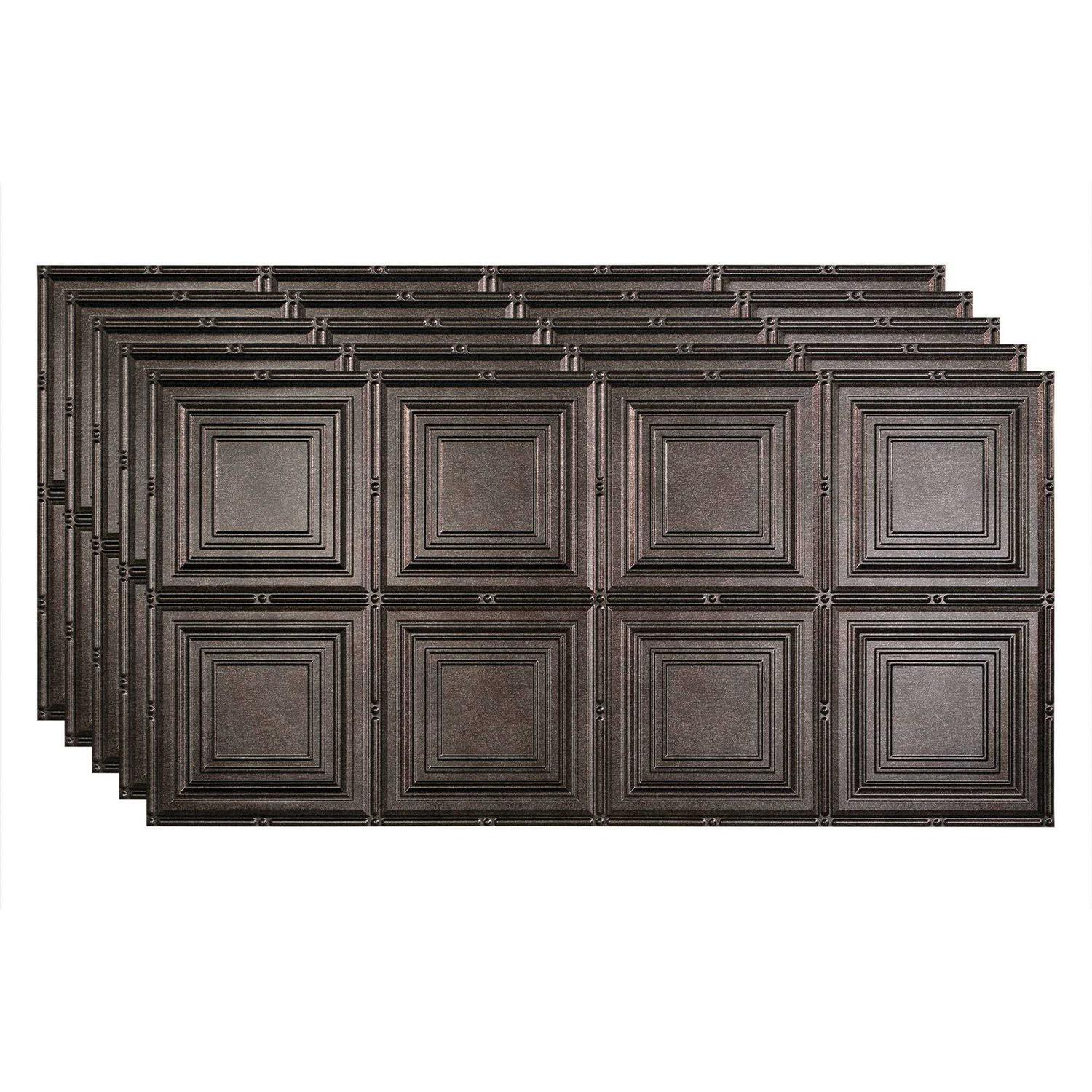 Fasade Portrait Decorative Vinyl 2ft x 4ft Glue Up Ceiling Tile - Zenithce