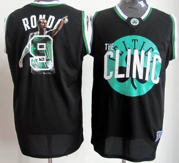 Boston Celtics #9 Rajon Rondo Black Notorious Fashion Jersey - Zenithce