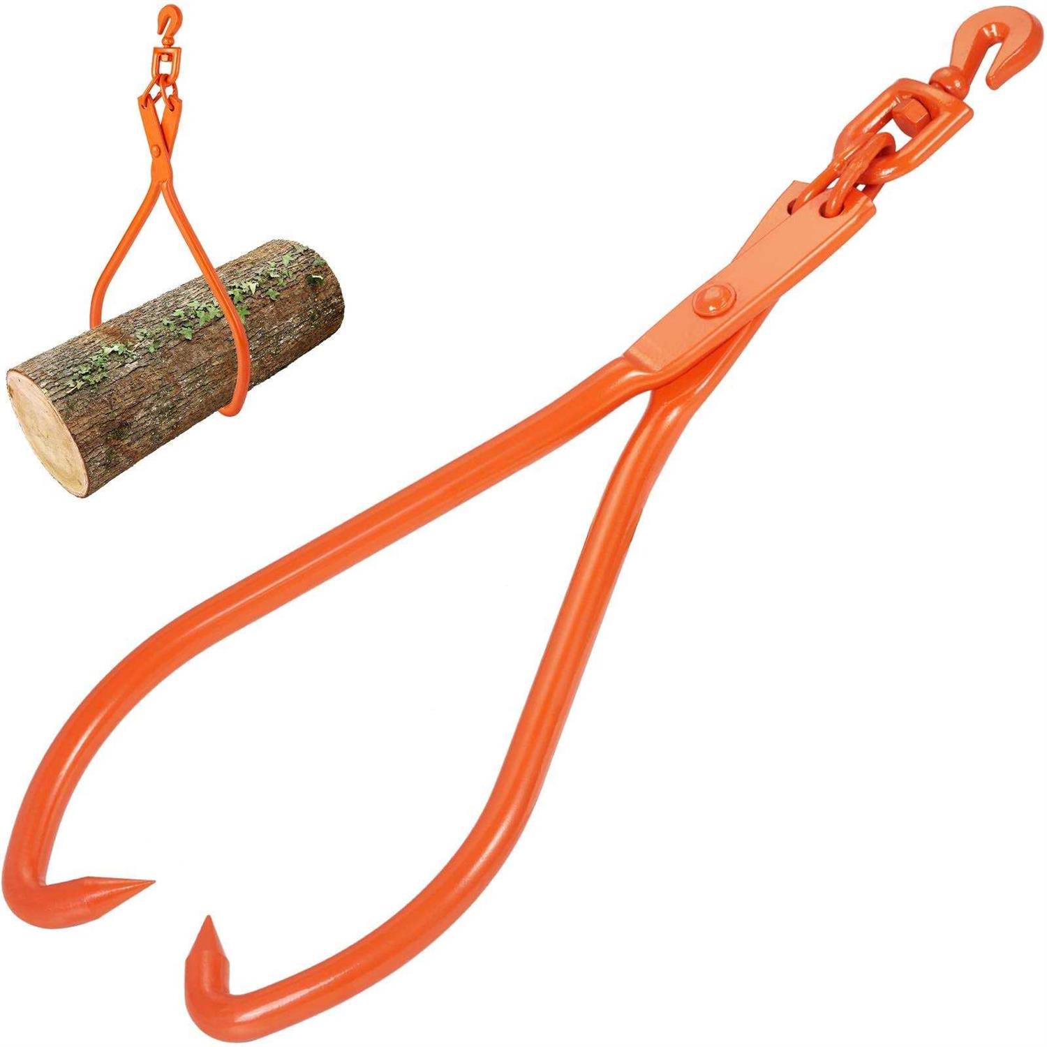 VEVOR Log Skidding Tongs 2 Claw Log Lifting Tongs Heavy Duty Steel Lumber Skidding Tongs - Zenithce