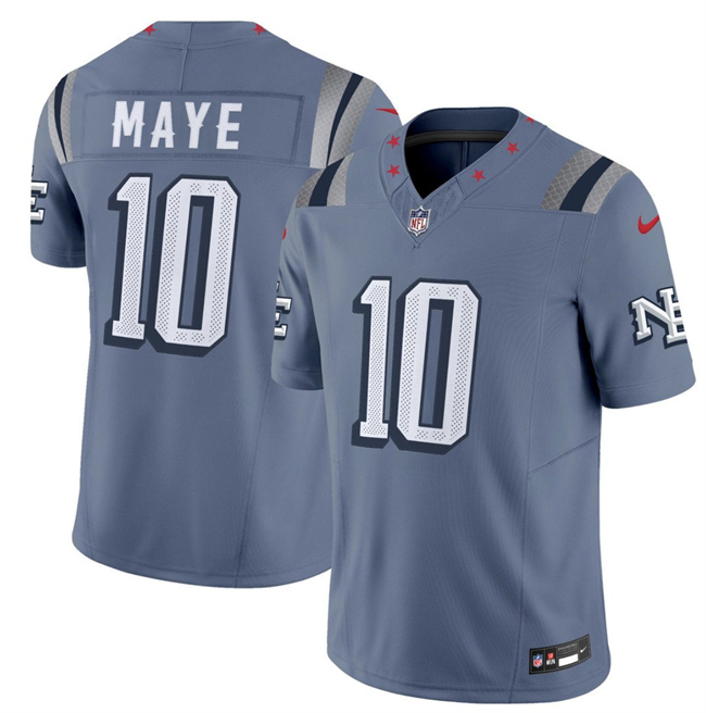 New England Patriots #10 Drake Maye 2025 F.U.S.E. “Rivalries” Vapor Limited Football Stitched Jersey - Zenithce