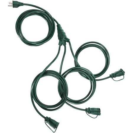 DEWENWILS Outdoor Extension Cord 3 Prong Outlets Plugs - Zenithce