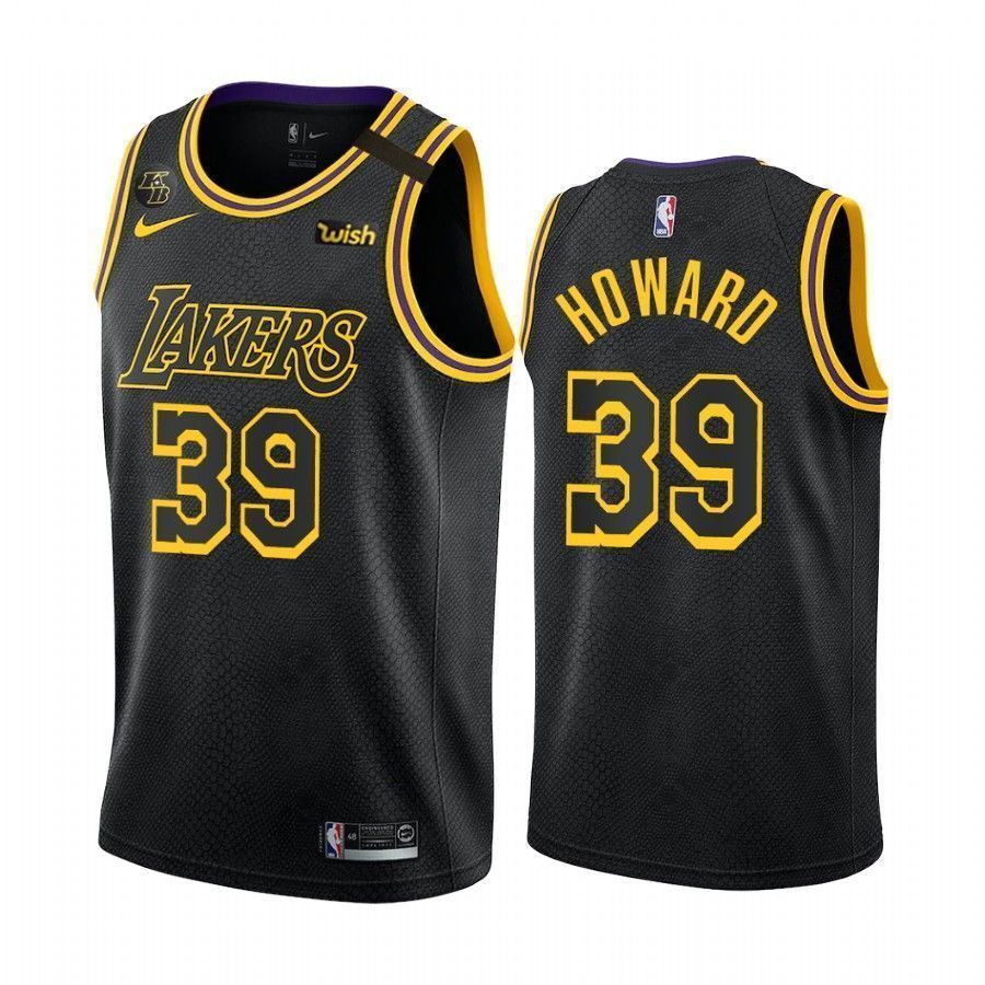 Los Angeles Lakers #39 Dwight Howard Mamba Inspired Black 2021 Stitched Jersey - Zenithce