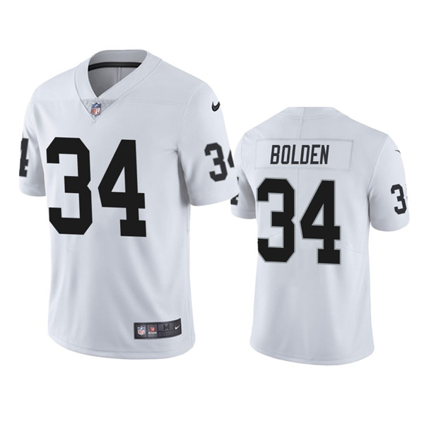 Las Vegas Raiders #34 Brandon Bolden White Vapor Limited Stitched Jersey - Zenithce